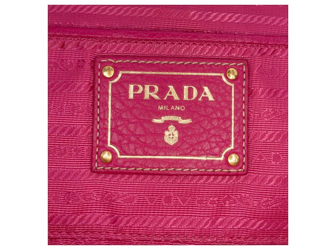 Prada Pink Tessuto Canapa Logo Tote - Ansicht 5