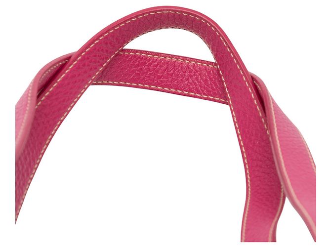 Prada Pink Tessuto Canapa Logo Tote - Ansicht 9