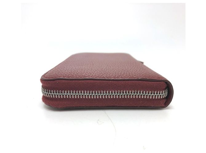 Portafoglio bi-fold in pelle rossa Prada Rosso - vista 3