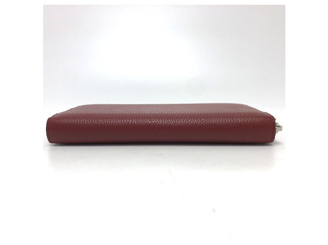 Portafoglio bi-fold in pelle rossa Prada Rosso - vista 4
