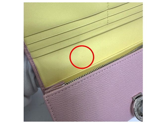 Bulgari Monedero de cuero rosa Bvlgari - vista 14