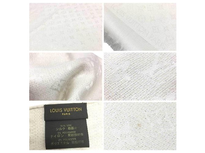 Graceful Stola Monogramma Shimmer Louis Vuitton Bianco Crudo - vista 3