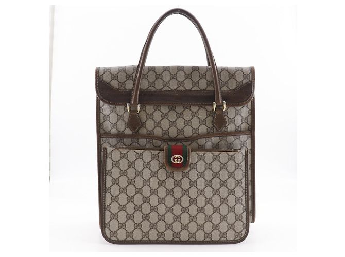 Borsa marrone Gucci della linea Sherry - vista 19