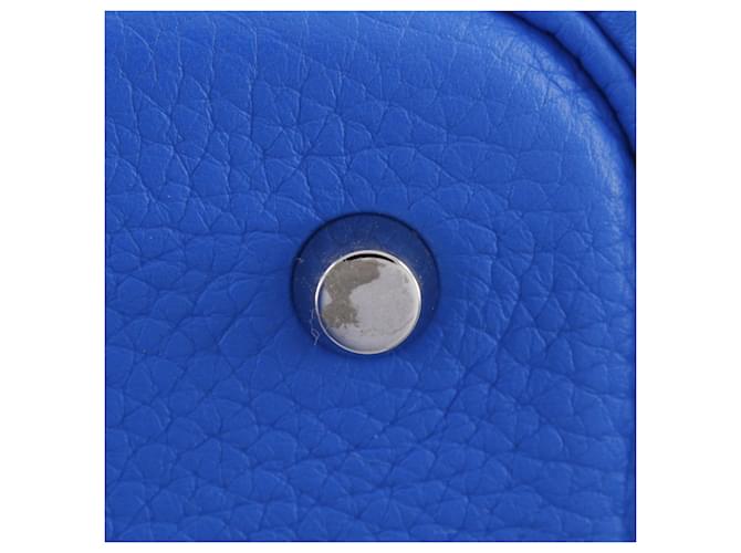 Borsa Hermès Picotin Lock MM Blu - vista 13