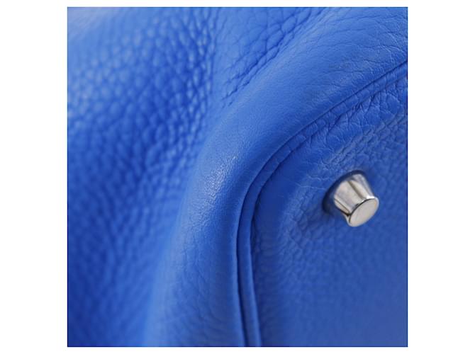 Borsa Hermès Picotin Lock MM Blu - vista 4