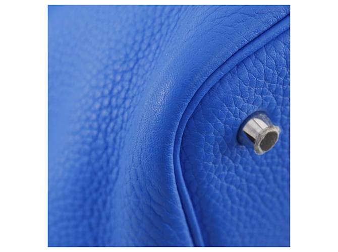 Borsa Hermès Picotin Lock MM Blu - vista 6