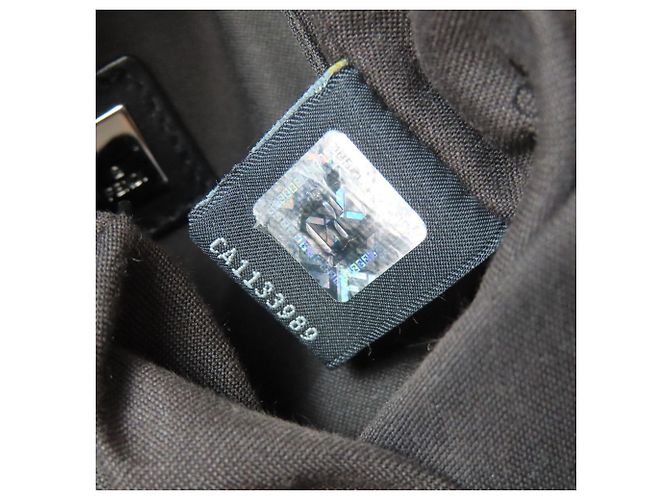 Fendi Zucca-Muster Canvas Schultertasche Schwarz - Ansicht 8