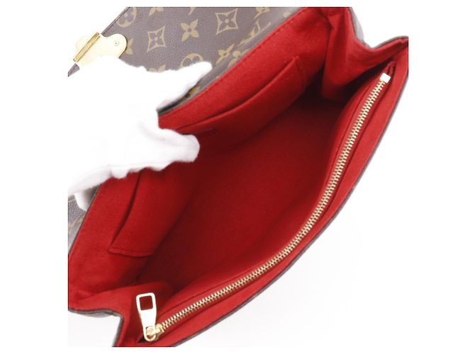 Saint Praseed Schultertasche von Louis Vuitton Braun Rot Fuschia - Ansicht 5