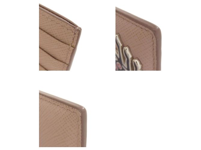 Saffiano Tarjetero Lip Spider 1MC025 de Prada Beige - vista 10