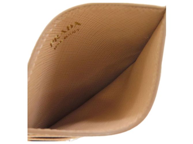 Saffiano Tarjetero Lip Spider 1MC025 de Prada Beige - vista 4