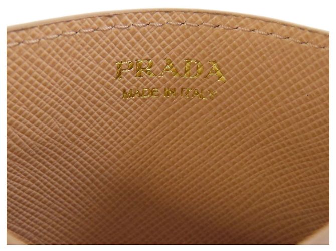 Saffiano Tarjetero Lip Spider 1MC025 de Prada Beige - vista 5