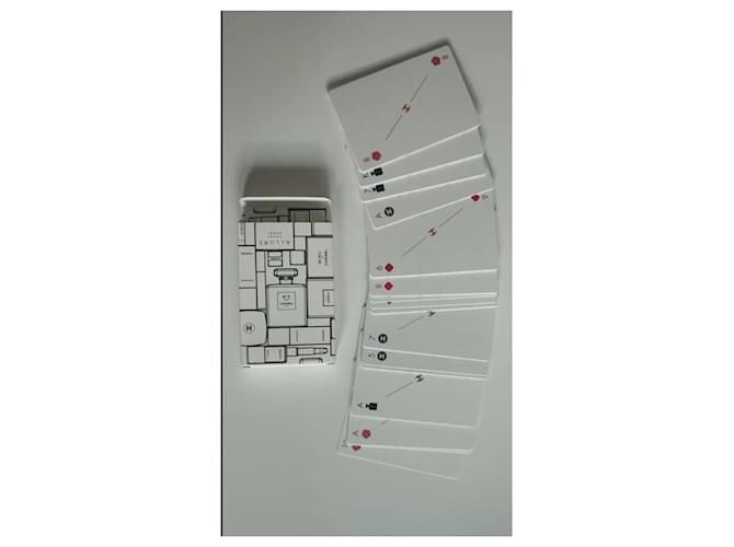 Carte da gioco Chanel nere e bianche Nero Bianco - vista 3