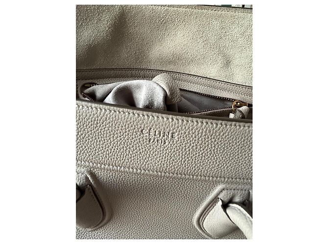 Bolsa de mão Céline Phantom em couro cinza - vista 11