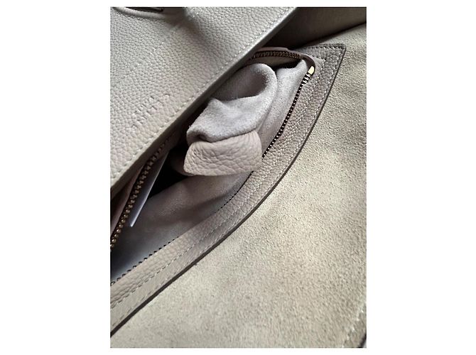Bolsa de mão Céline Phantom em couro cinza - vista 12