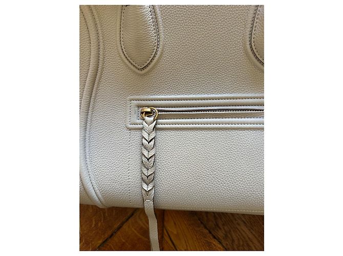Bolsa de mão Céline Phantom em couro cinza - vista 3