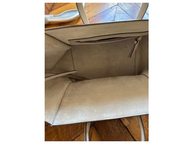 Bolsa de mão Céline Phantom em couro cinza - vista 5