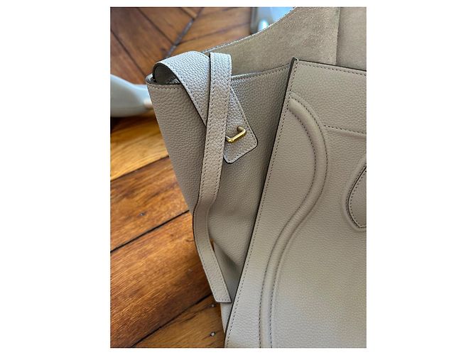 Bolsa de mão Céline Phantom em couro cinza - vista 7