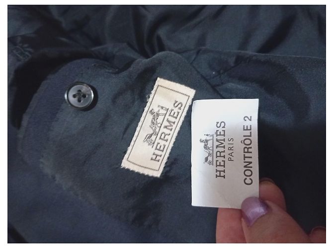 Hermès Navy Blue Wool Blazer - view 2