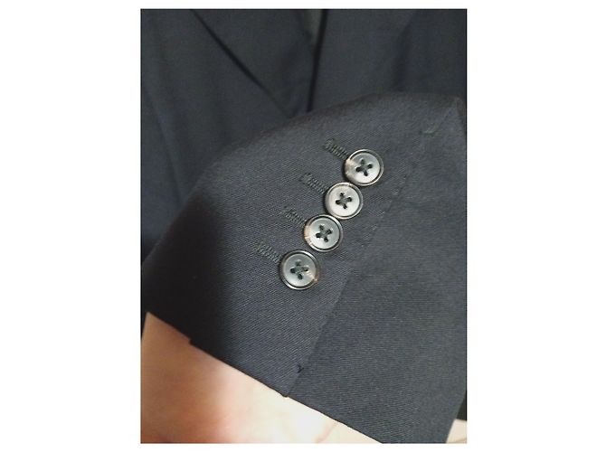 Hermès Navy Blue Wool Blazer - view 8
