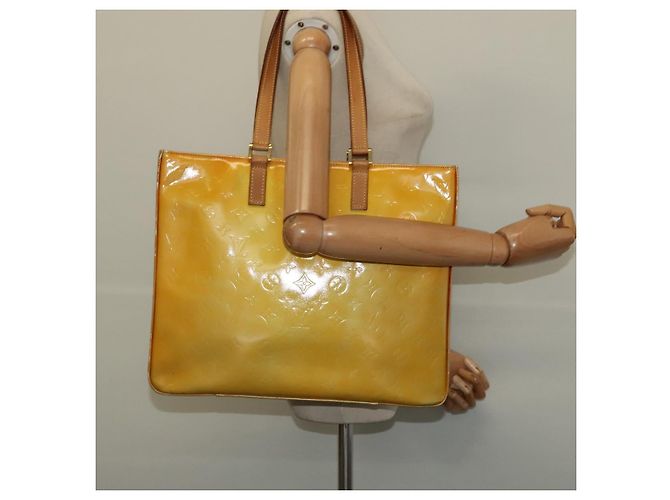LOUIS VUITTON Monogram Vernis Columbus Tote Bag Grau M91028 LV Auth 141115 - Ansicht 22