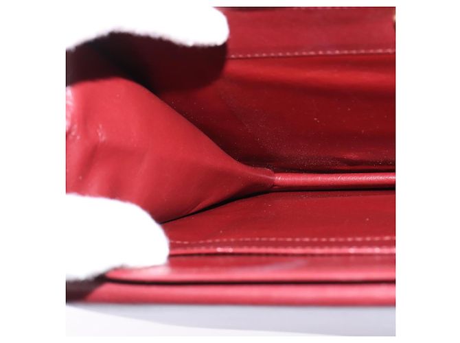 CARTIER Borsa a Spalla Must Line Pelle Bordeaux Oro Auth bs29536 D'oro Bordò - vista 19