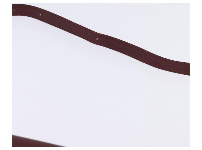 CARTIER Borsa a Spalla Must Line Pelle Bordeaux Oro Auth bs29536 D'oro Bordò - vista 8