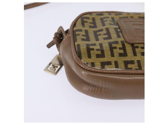 Fendi Borsa a spalla in tela Zucchino beige Auth ep10936 - vista 10