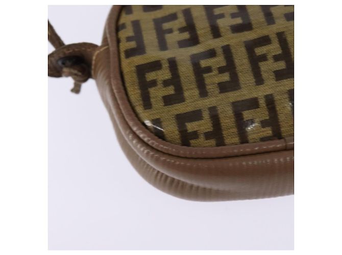 Fendi Borsa a spalla in tela Zucchino beige Auth ep10936 - vista 15