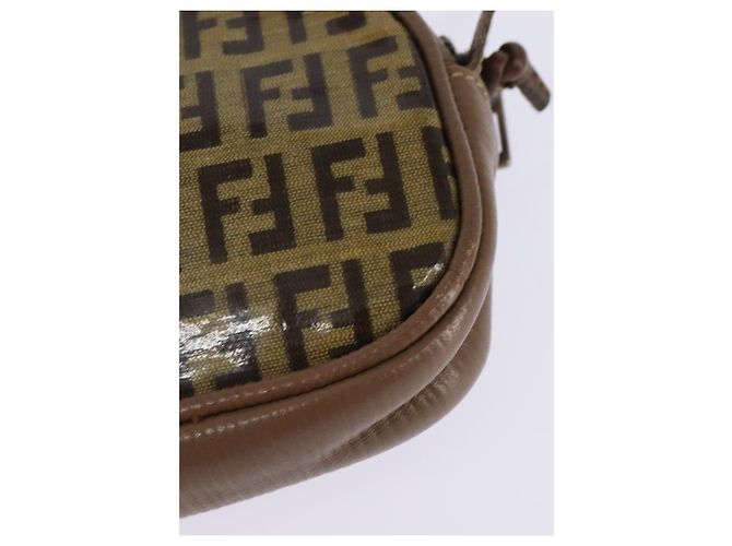Fendi Borsa a spalla in tela Zucchino beige Auth ep10936 - vista 16