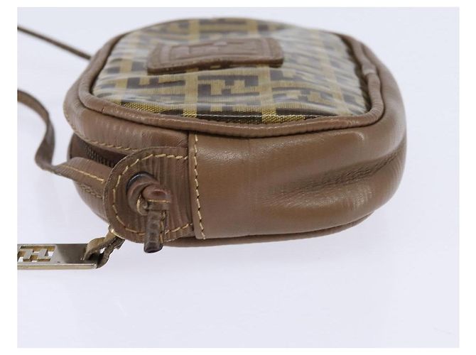 Fendi Borsa a spalla in tela Zucchino beige Auth ep10936 - vista 3