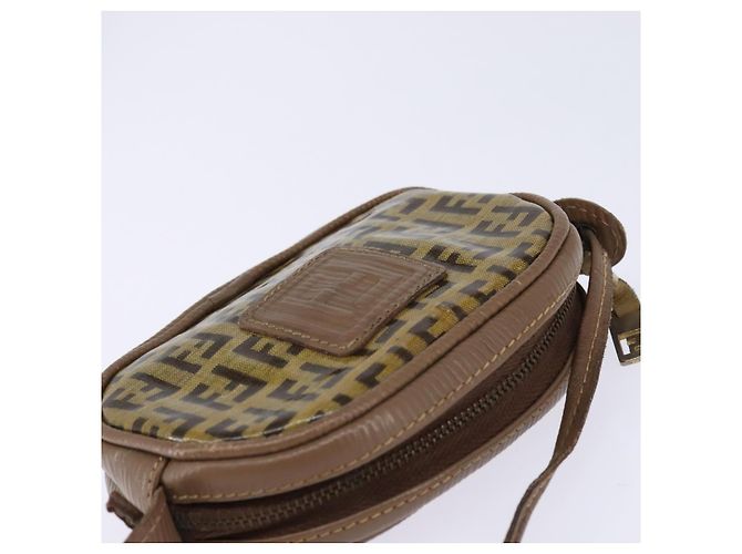 Fendi Borsa a spalla in tela Zucchino beige Auth ep10936 - vista 6