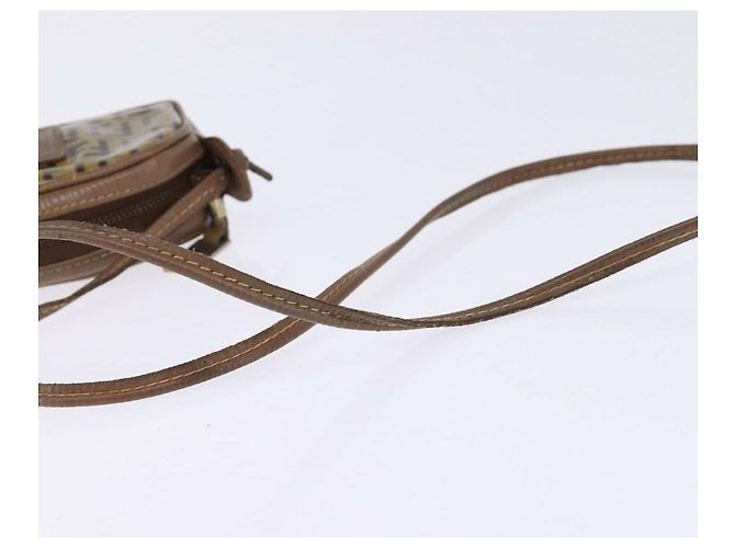 Fendi Borsa a spalla in tela Zucchino beige Auth ep10936 - vista 7