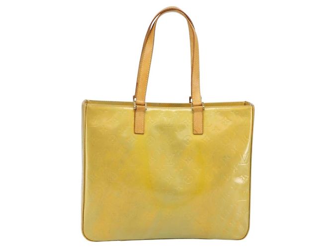 LOUIS VUITTON Monogram Vernis Columbus Tote Bag Gris M91028 LV Auth 142612 Grey - view 13