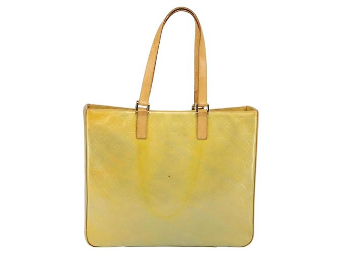 LOUIS VUITTON Monogram Vernis Columbus Tote Bag Gris M91028 LV Auth 142612 Grey - view 2