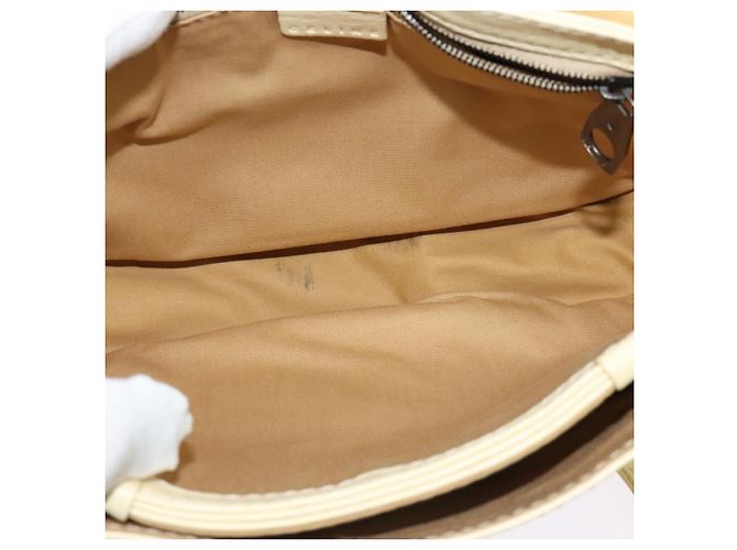 Céline Borsa a Spalla in Pelle CELINE con Borchie Crema Auth 141874 Crudo - vista 11