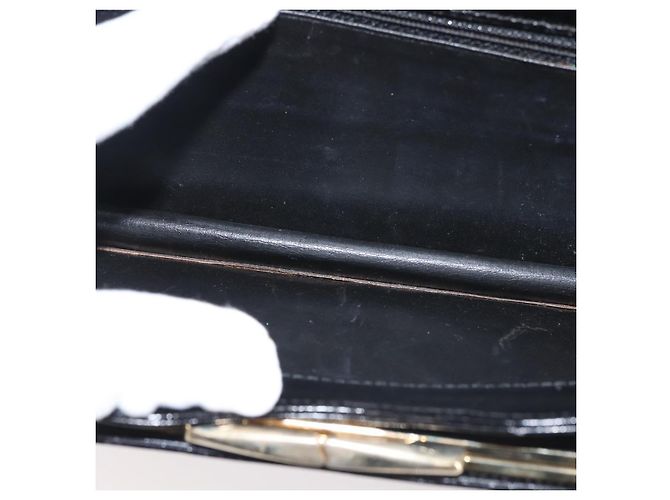 Borsa a spalla in pelle BALLY con catena, nera e dorata, autentica BA4808 Nero D'oro - vista 11