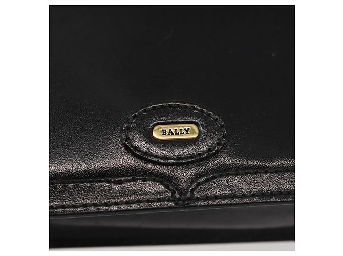 Borsa a spalla in pelle BALLY con catena, nera e dorata, autentica BA4808 Nero D'oro - vista 17