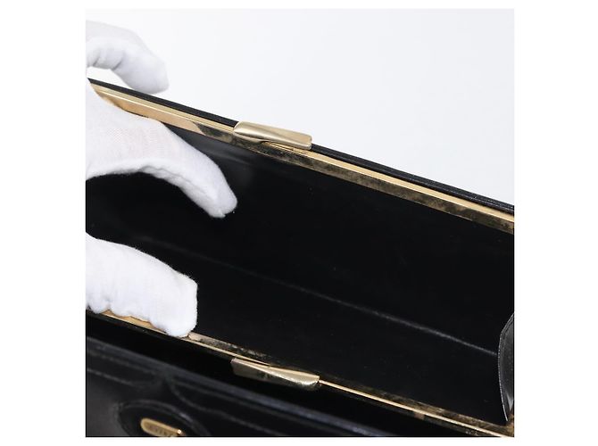 Borsa a spalla in pelle BALLY con catena, nera e dorata, autentica BA4808 Nero D'oro - vista 21