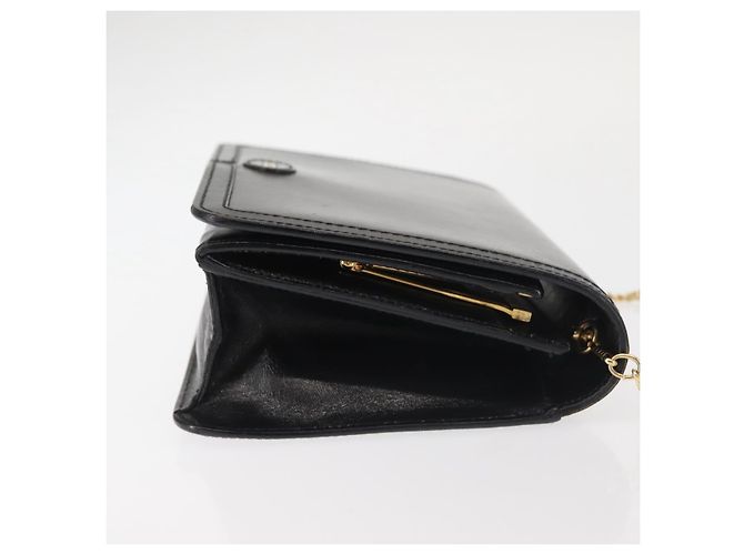 Borsa a spalla in pelle BALLY con catena, nera e dorata, autentica BA4808 Nero D'oro - vista 3