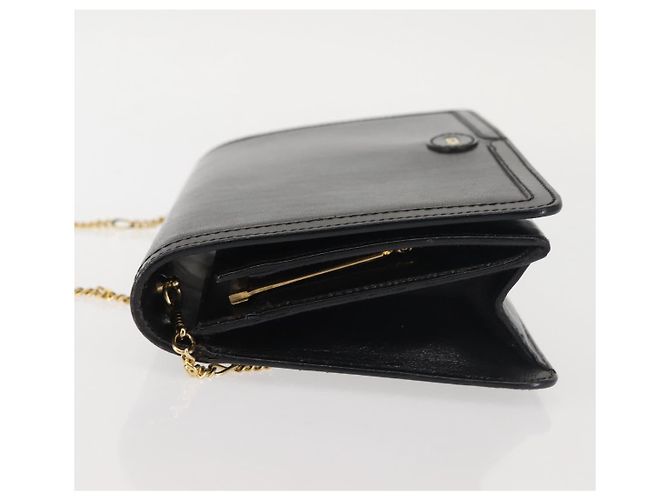 Borsa a spalla in pelle BALLY con catena, nera e dorata, autentica BA4808 Nero D'oro - vista 4