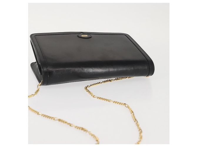 Borsa a spalla in pelle BALLY con catena, nera e dorata, autentica BA4808 Nero D'oro - vista 6