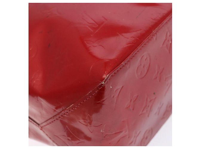 LOUIS VUITTON Monogram Vernis Reade MM Borsa a Mano Rossa M91086 LV Auth 141504 Rosso - vista 15