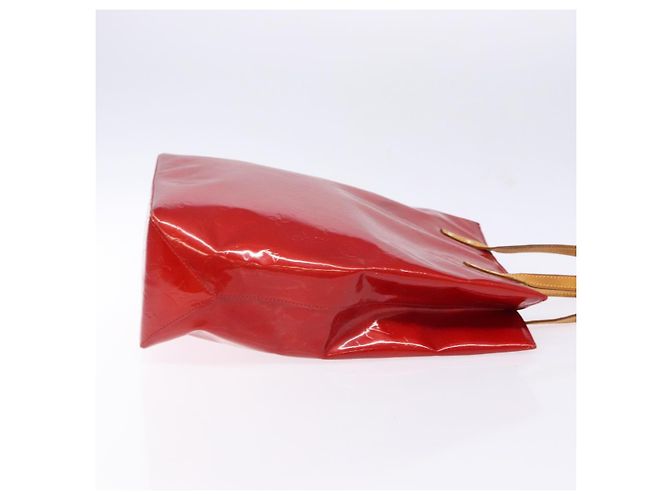 LOUIS VUITTON Monogram Vernis Reade MM Borsa a Mano Rossa M91086 LV Auth 141504 Rosso - vista 3