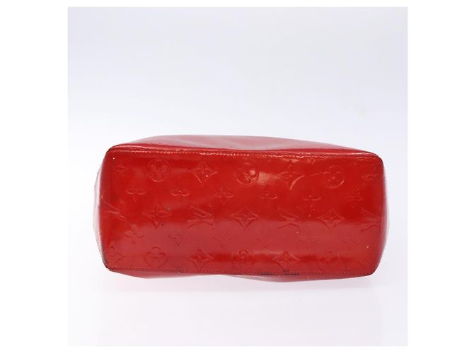 LOUIS VUITTON Monogram Vernis Reade MM Borsa a Mano Rossa M91086 LV Auth 141504 Rosso - vista 5