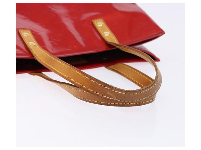 LOUIS VUITTON Monogram Vernis Reade MM Borsa a Mano Rossa M91086 LV Auth 141504 Rosso - vista 7