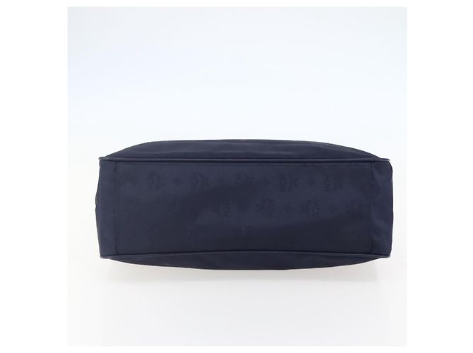 MCM Vicetos Logogram Tote Bag aus Canvas Navy Gold Auth BA5744 Golden Marineblau - Ansicht 5
