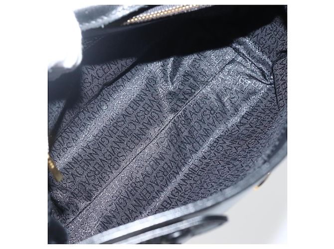 Borsa a Spalla Gianni Versace in Pelle Nera e Oro Auth BA5891 Nero D'oro - view 11