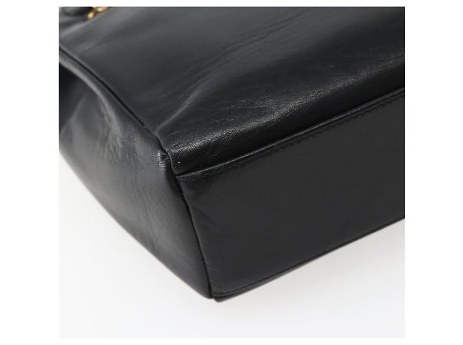 Borsa a Spalla Gianni Versace in Pelle Nera e Oro Auth BA5891 Nero D'oro - view 16