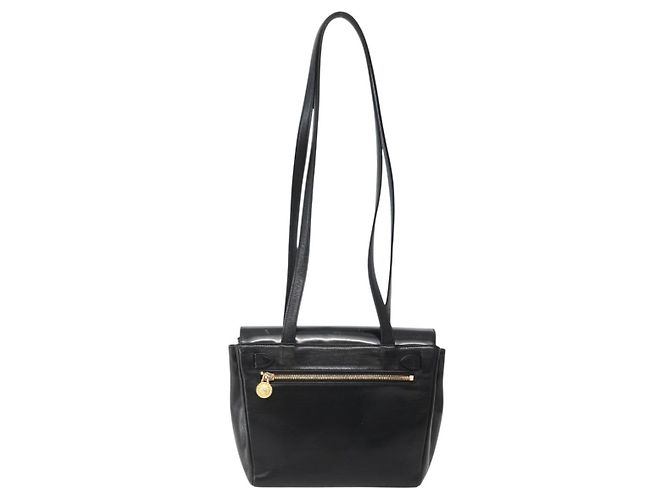 Borsa a Spalla Gianni Versace in Pelle Nera e Oro Auth BA5891 Nero D'oro - view 2