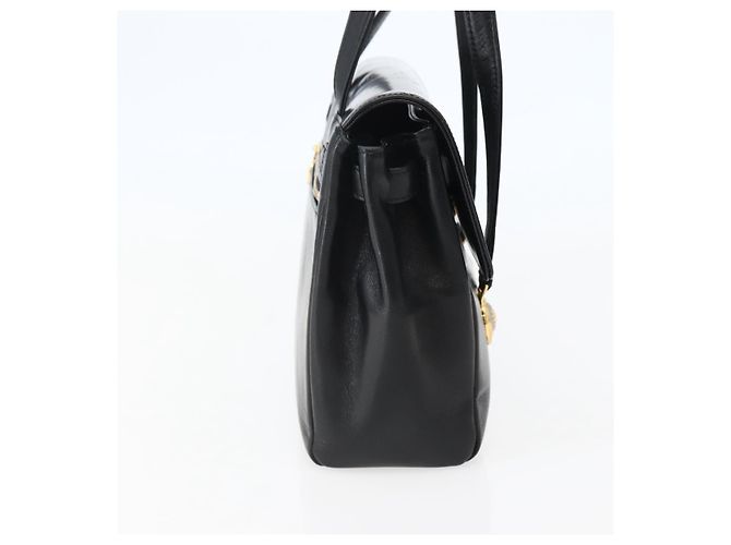 Borsa a Spalla Gianni Versace in Pelle Nera e Oro Auth BA5891 Nero D'oro - view 3